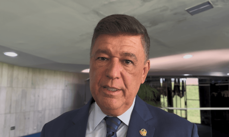 O presidente da CPMI do INSS, senador Carlos Viana | Reprodução/SBT News