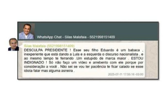 Silas Malafaia detona Eduardo Bolsonaro para o pai