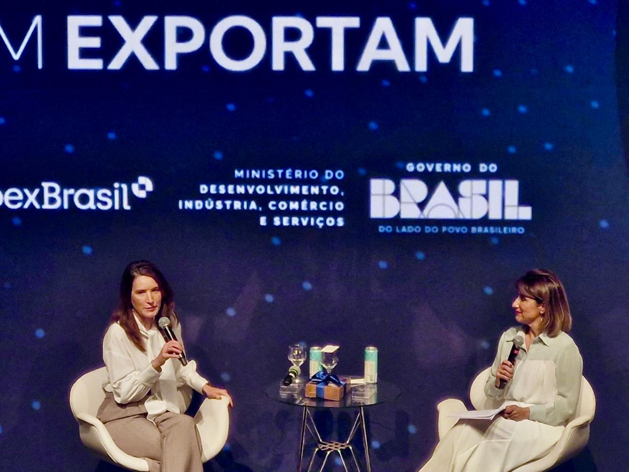 Tatiana Farah no evento do SBTNews | Foto: divulgação