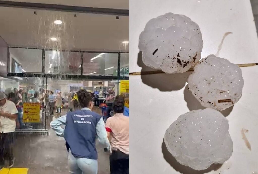 Ao menos sete cidades paranaenses registraram queda de granizo | Reprodução