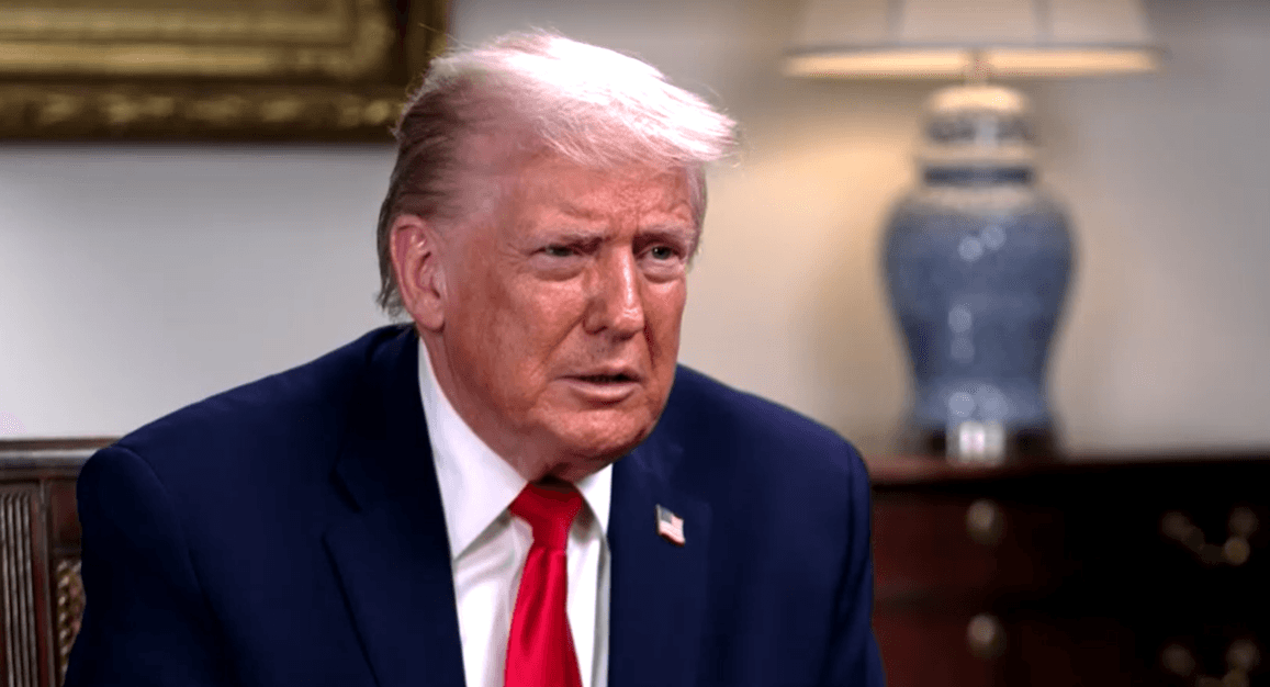 Presidente dos EUA, Donald Trump, em entrevista ao 'NewsNation' | Reprodução