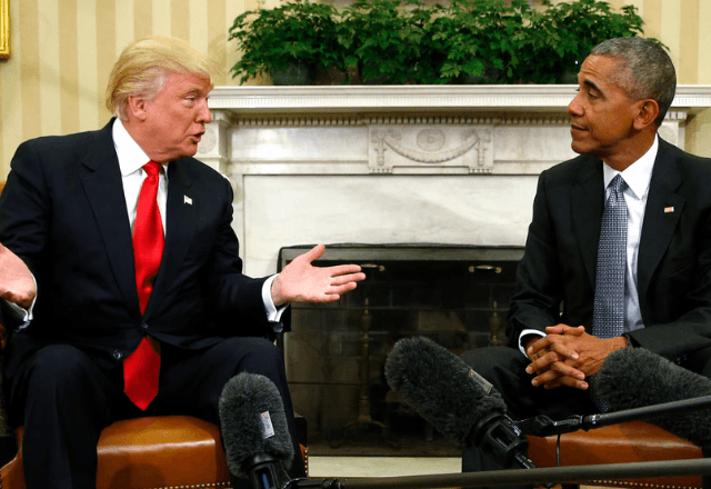 Donald Trump e Barack Obama | Foto: reprodução/Reuters