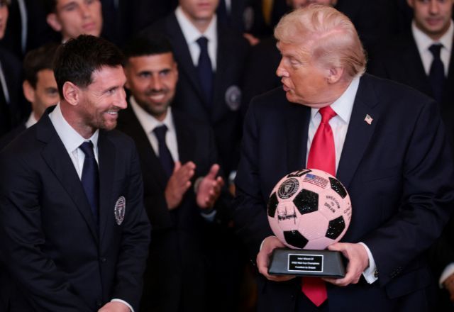 Trump se encontrou com Messi e todo elenco do Inter Miami na Casa Branca | REUTERS/Jonathan Ernst