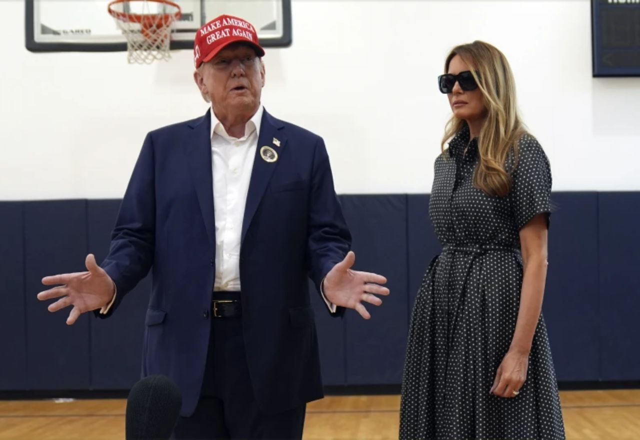 Donald Trump votou durante a tarde, na Flórida | Evan Vucci/AP