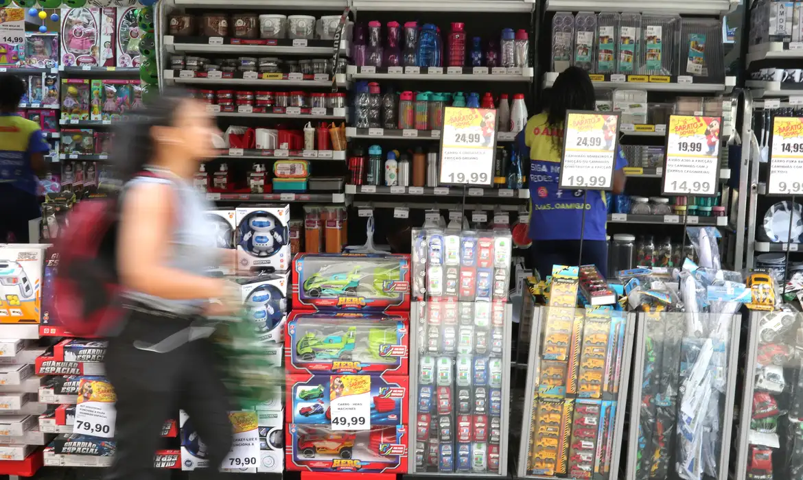 Vendas no varejo do Brasil recuam 0,3% em julho. | Tânia Rêgo/Agência Brasil