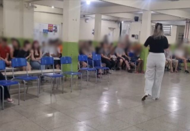 Escola em que aluno levou veneno de formiga durante palestra em outubro | Reprodução/redes sociais