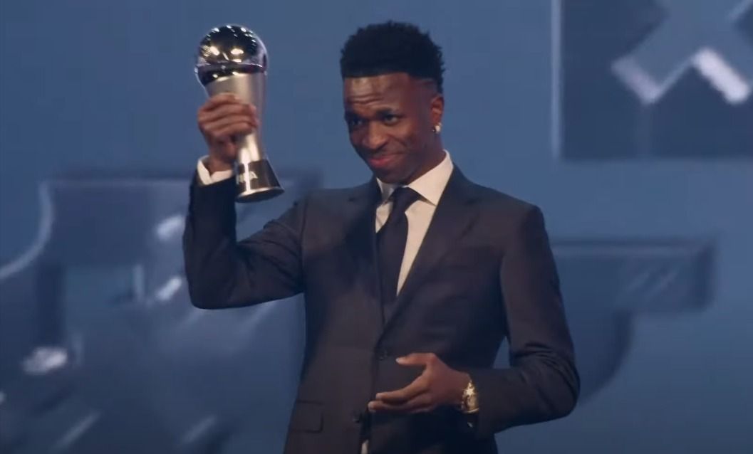 Vinicius Júnior é eleito melhor do mundo pela FIFA | Reprodução/FIFA