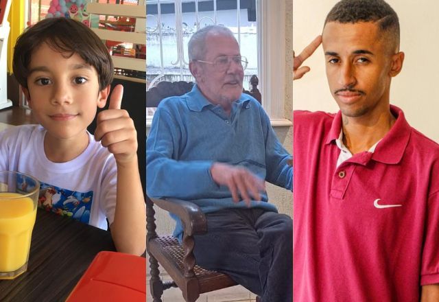 Vítimas da chuva em SP: Gael, Rodolpho e Bruno | Reprodução