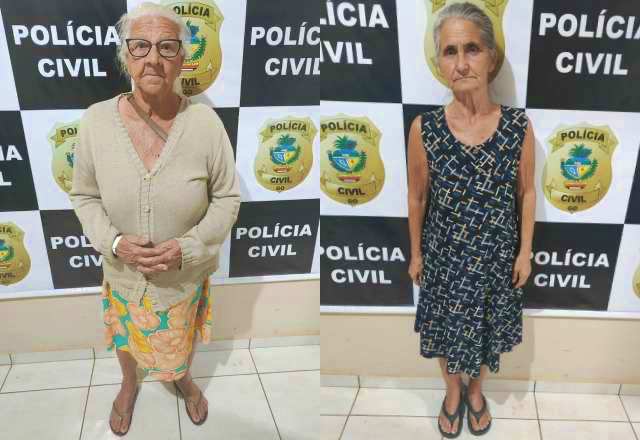 Idosas presas em Goiás por tentativa de golpe do INSS | Divulgação/ Polícia Civil de Goiás