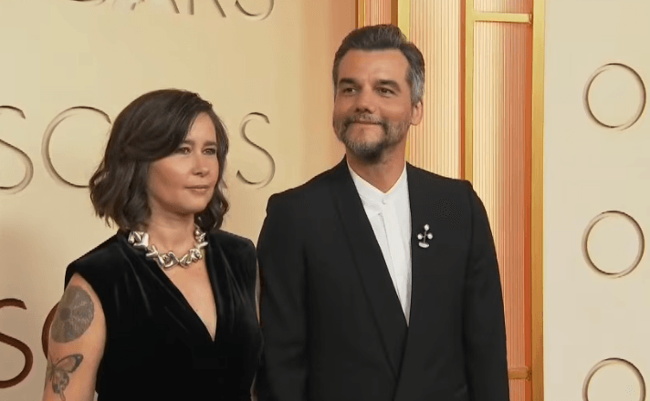 Wagner Moura e a esposa, Sandra Delgado | Reprodução/YouTube