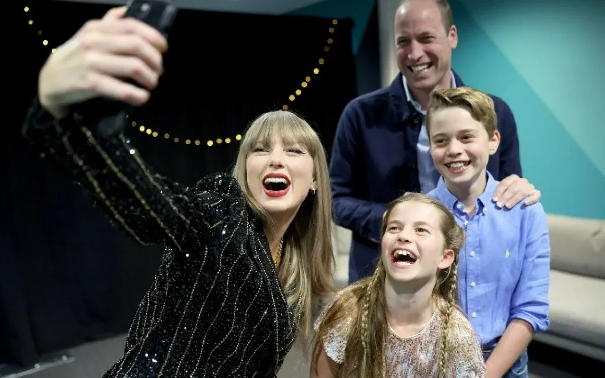 Sem Kate Middleton, Príncipe William comemora aniversário com os filhos em show de Taylor Swift | Reprodução/Redes Sociais